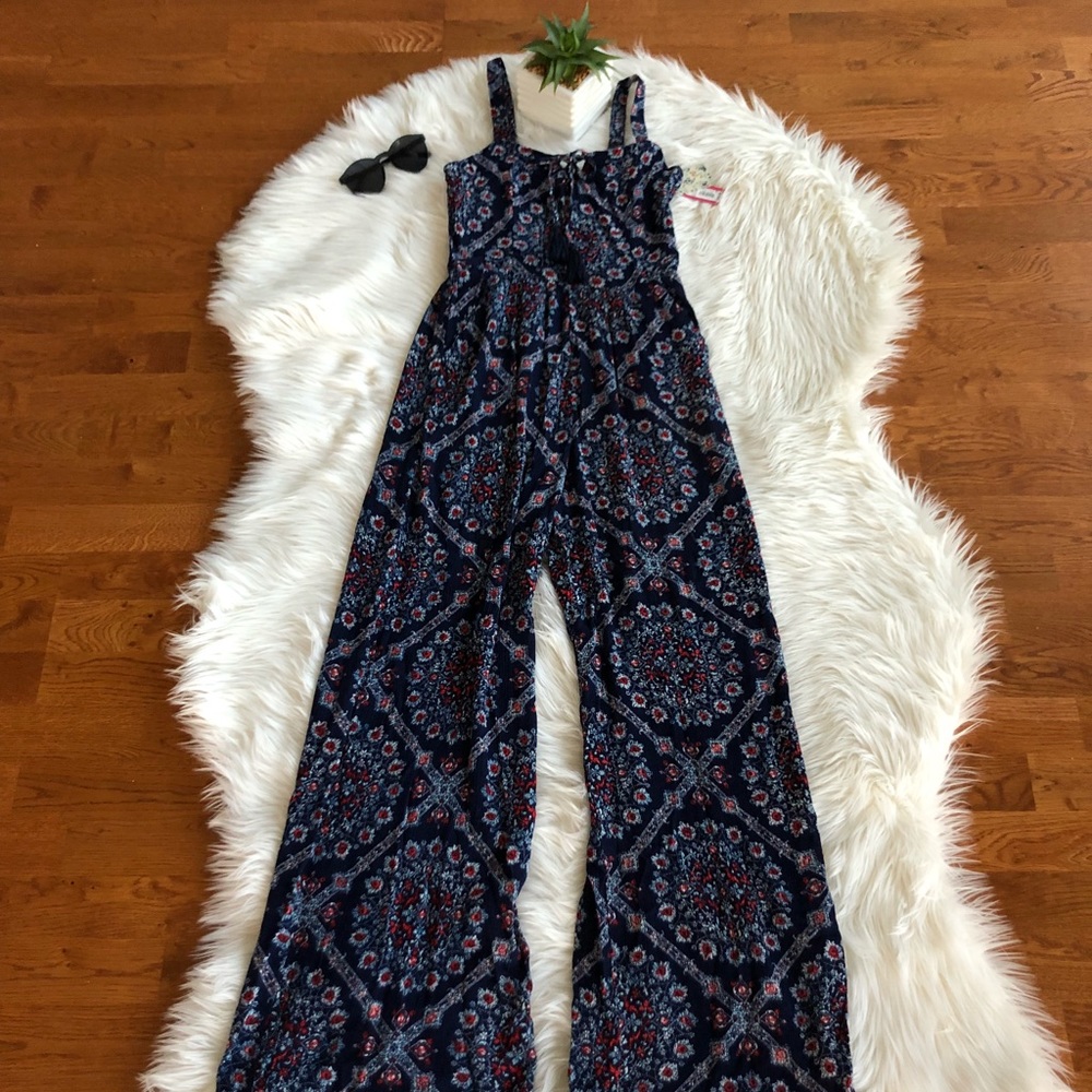 Xhilaration Love and Liberty Patterned Jumpsuit